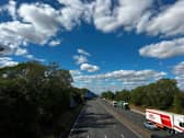 A collision has closed part of the the M1 J16-18 northbound (File pic J18 Crick)