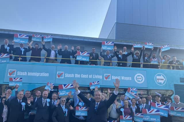 Reform UK celebrated the launch of their Northamptonshire local election campaign at Kettering Leisure Village on Wednesday (April 3), with a visit from leader Nigel Farage.