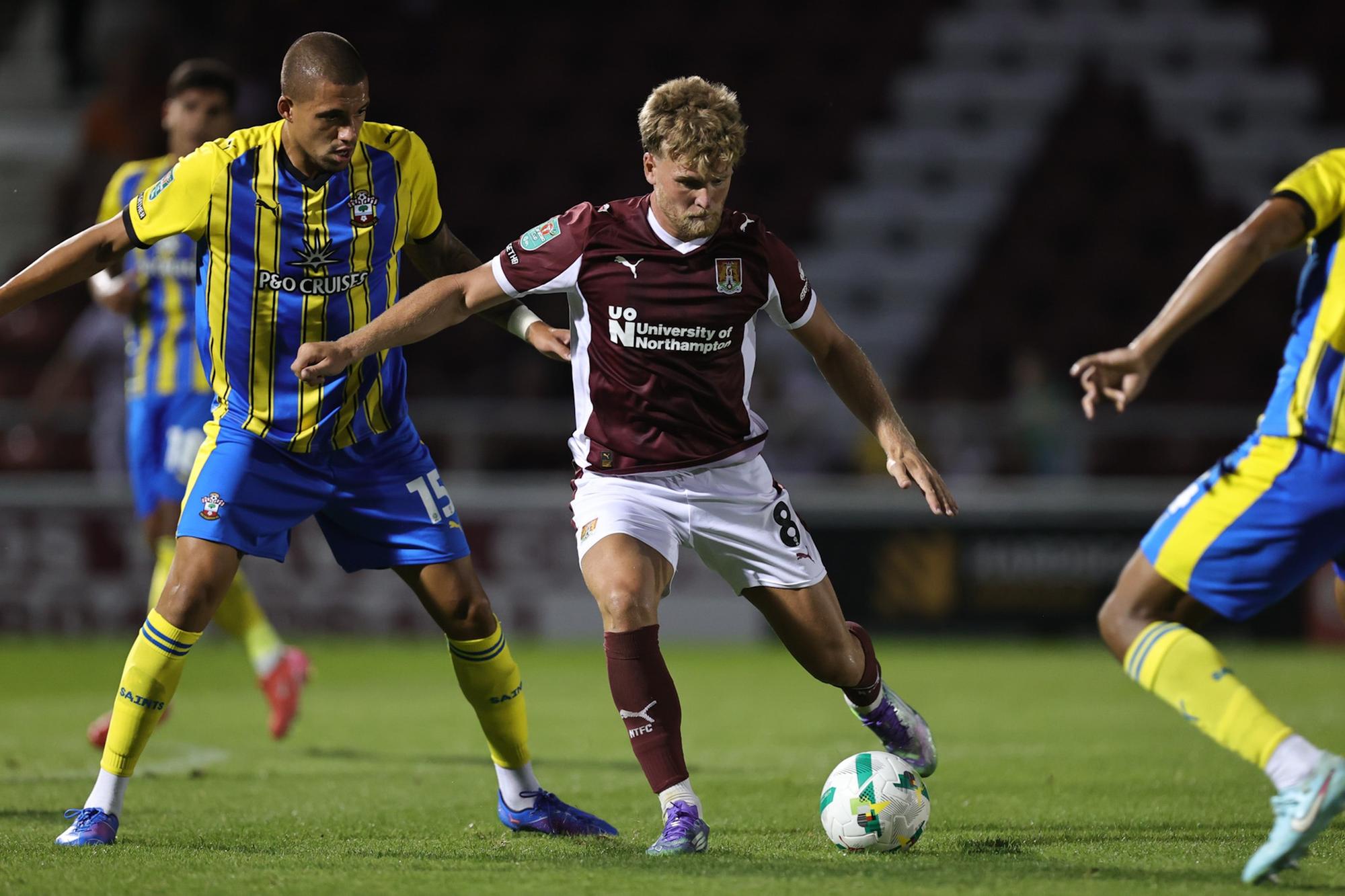 Fernandes strike sinks battling Cobblers as Southampton secure Sixfields ...
