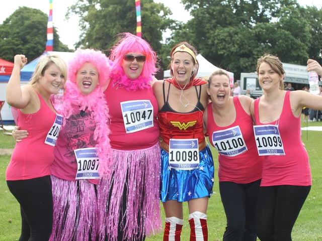 2011 - Over a thousand women take part in the 10k Race for Life at Abington Park in Northampton.