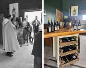 A previous blessing of a Fortieth Rule wine (left)