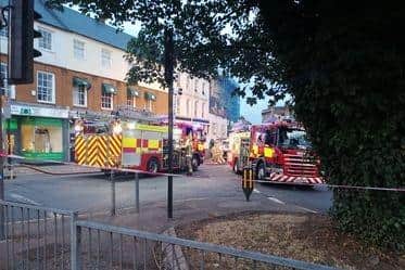 The scene in Sheep Street. Photo: Nicholas Jordan