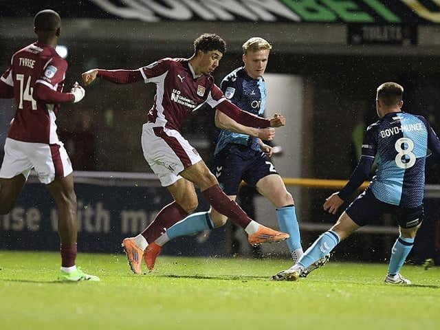 The best player on the pitch in the first half. Unfortunate to hit the post before setting up Edwards' opener with some brilliant work. Another fine cross saw List go close. Could have had one or two himself had he shot earlier. Far less involved after the break as Cobblers went into game management mode... 8