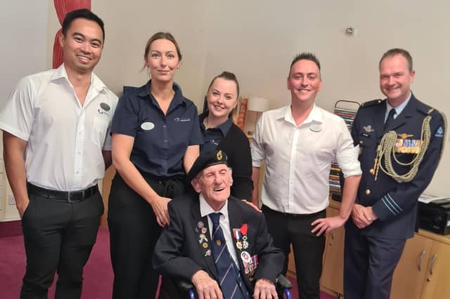 Burlington management staff - Home manager Adam Turvey, Deputy Manager JR, Saxon suite manager Keeley Slinn, Windsor Suite manager Charlie Ashton and Les Hammond