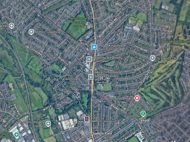 Kingsthorpe, Boothville and Headlands is in at number two with 107 reports of anti-social behaviour in June 2025.