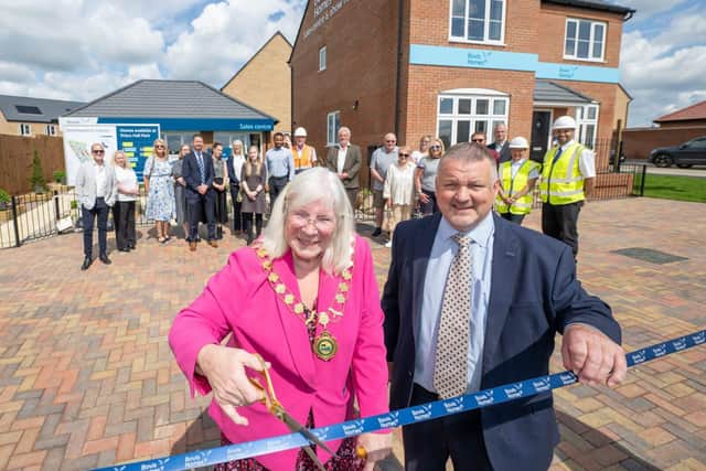 The official opening the new show home and sales office at Priors Hall Park.