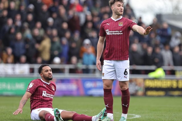 Back to his classy best. Two goal-line clearances, one in either half, rescued Cobblers when their defences were breached and his calmness both in and out of possession in a frenetic, scrappy battle was invaluable at times... 9