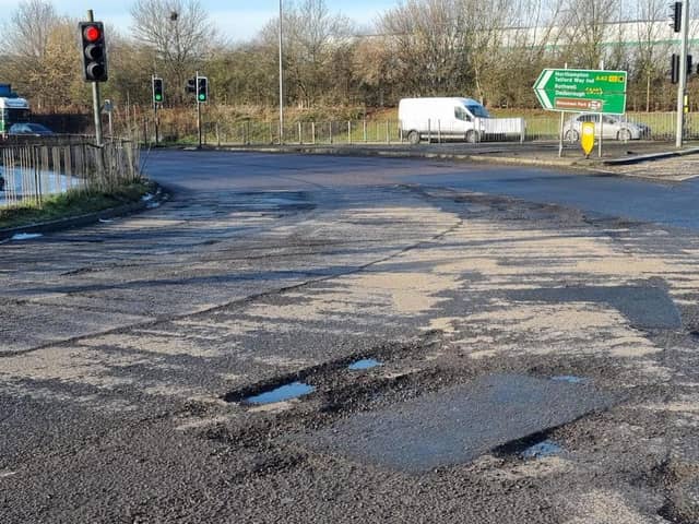 A pothole in Kettering