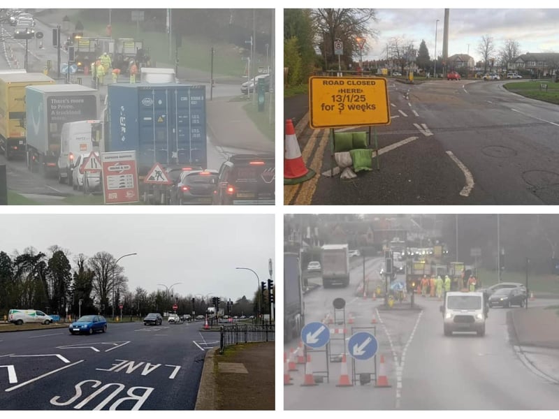 There are several road and gas works taking place across Northampton, which are causing delays for motorists.