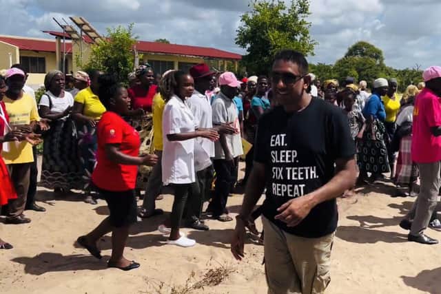Dr Vivak Shah in Mozambique