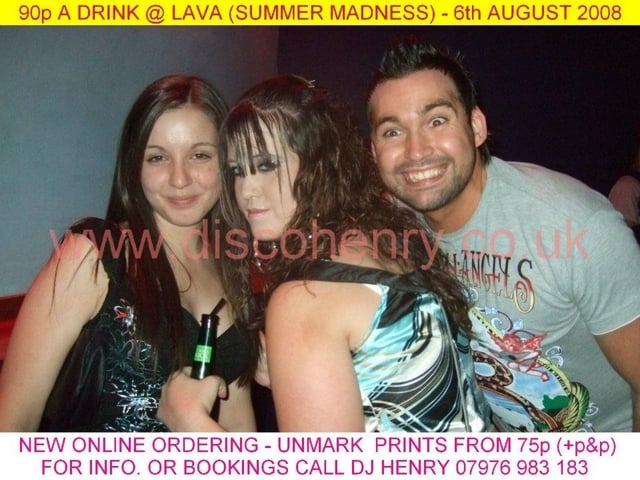 Nostalgic pictures from a 90p a drink night out at Lava in August 2009