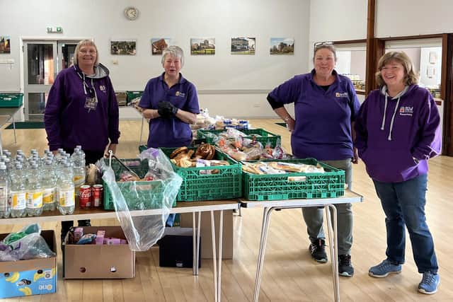 Some of the hard working volunteers at Roade Community Larder