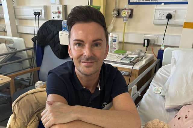 NGH Visitor Simon Harris believes the cards are a great way for relatives and friends to show they are thinking about a loved one in hospital.