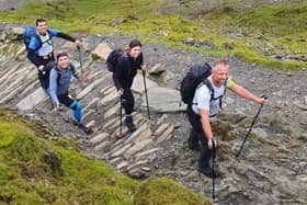 Last year’s Cynthia Spencer Hospice Three Peaks Challenge team, including Michelle and Neil