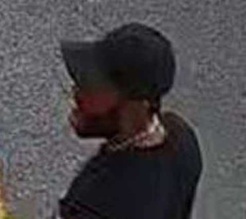Police would like to speak to the man in the image.