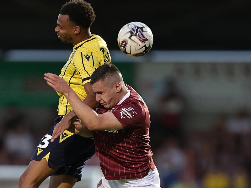 Very harshly penalised for a handball he knew nothing about. Tough work against Oxford's speedsters down Town's right. Sent in a decent cross that Lintott glanced wide... 6
