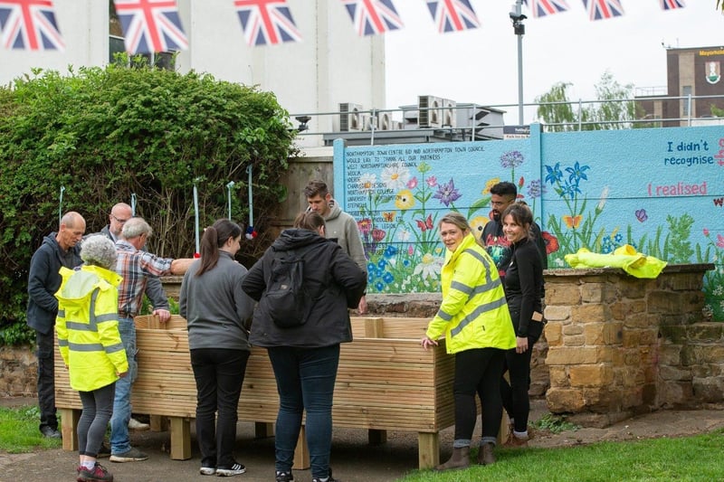 St Katherine's Gardens has been given a stunning makeover by volunteers as part of The Big Help Out