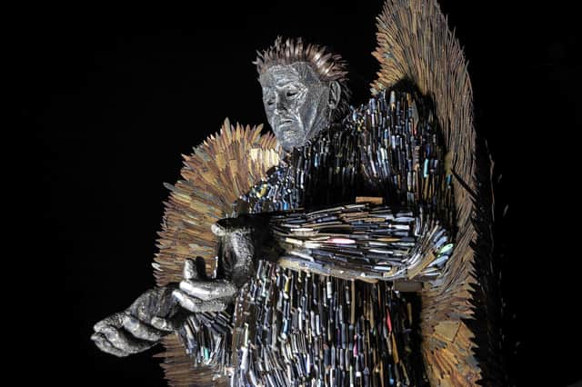The Knife Angel will be in Northampton until May 14.
