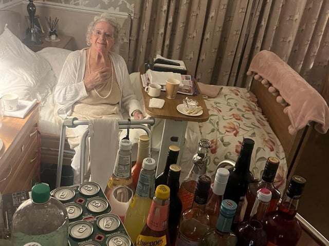 Resident May was delighted to celebrate the festive cheer