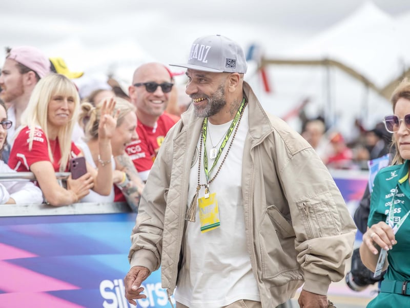 Goldie, the drum and bass DJ, producer and artist.