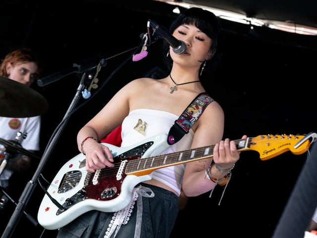 Garden Slug on stage at the Multitude Festival at the Craufurd Arms in Milton Keynes on Sunday, August 8. Photo by David Jackson.