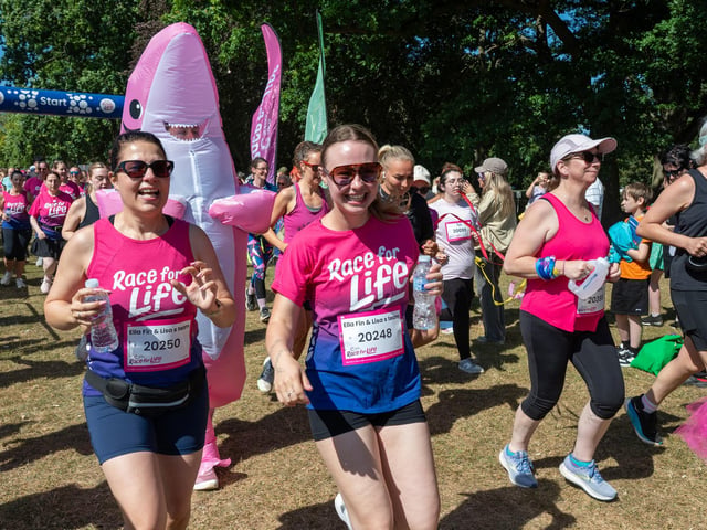 Runners taking part in the Race For Life at Abington Park in Northampton on Sunday, July, 12, 20026. Photo by David Jackson.