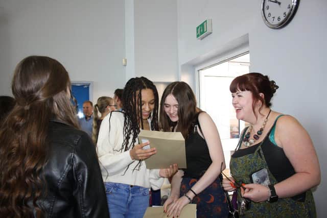 Students celebrate exam success