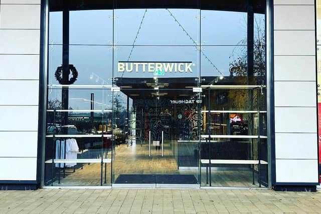 Butterwick's new Rushden Lakes shop. Credit: Butterwick