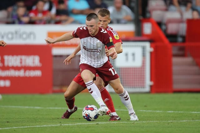 His first-half performance was dripping with class. He knitted play together, found pockets between the lines and kept Cobblers on the front foot. He then showed the other side of his game in the second 45 and got stuck in as Crawley dominated possession... 8