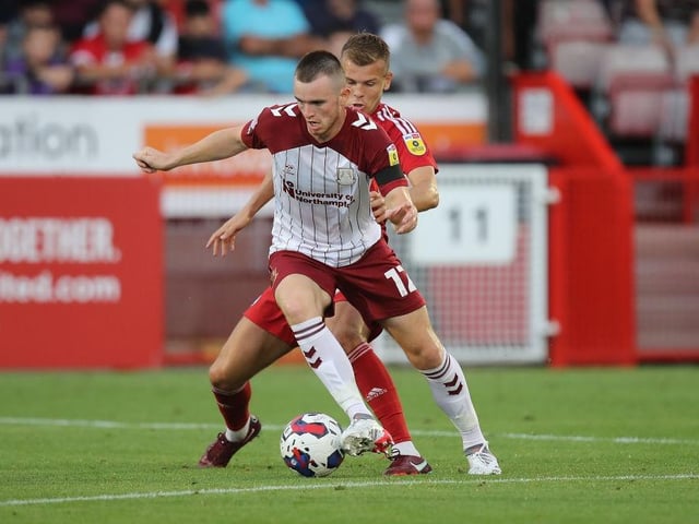 His first-half performance was dripping with class. He knitted play together, found pockets between the lines and kept Cobblers on the front foot. He then showed the other side of his game in the second 45 and got stuck in as Crawley dominated possession... 8