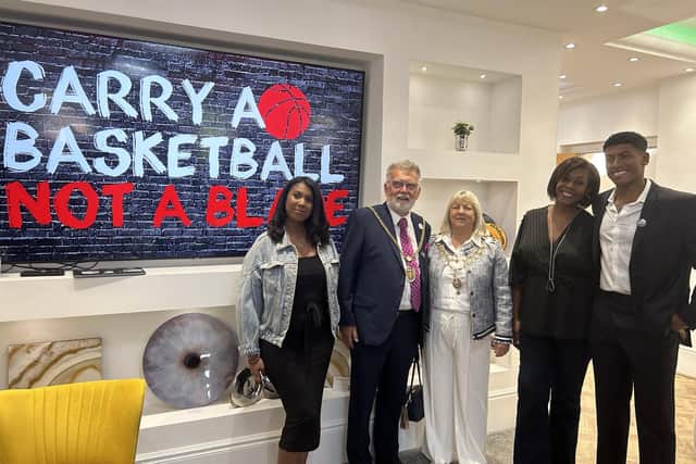 Andre was joined by his family at the campaign launch, as well as the Mayor and Mayoress of Northampton.
