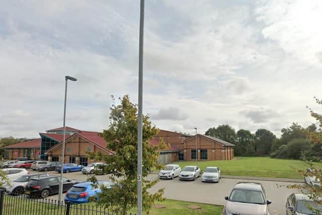 The incident happened in the car park of Towcester Leisure Centre.