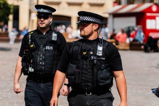 Police on patrol in Northampton town centre, library picture