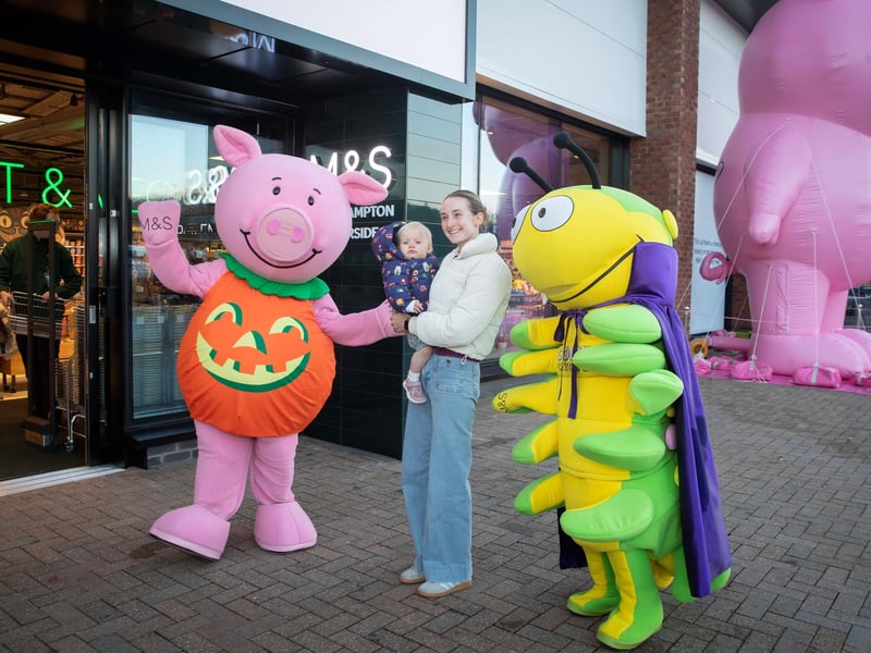 Chronicle & Echo photographer Kirsty Edmonds captures dozens of shoppers queuing outside the new M&S Foodhall at Riverside Retail Park, Northampton, as it opened at 8am on Wednesday, October 21.
