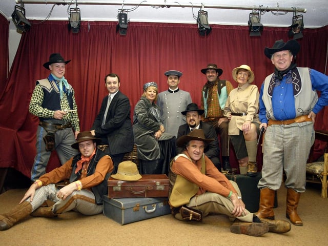 Some of Northampton Amateur Operatic Company's cast for Crazy for You