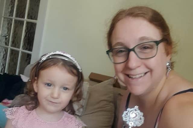 Tori Butler and her daughter Felicity, who has devastatingly been diagnosed with a brain tumour and has a prognosis of just nine to 12 months.