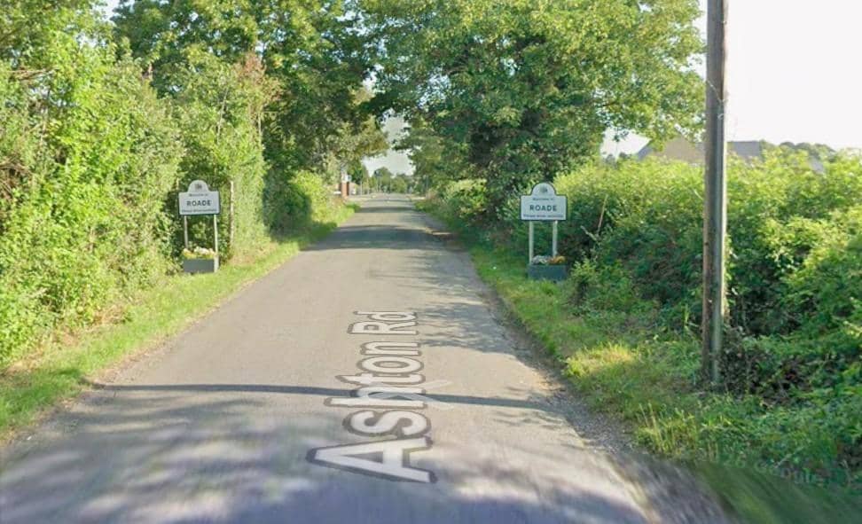 The incident happened in Ashton Road in Roade