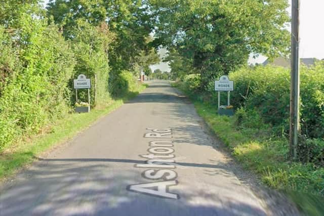 The incident happened in Ashton Road in Roade