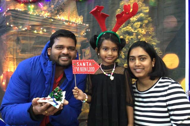 Families enjoyed creating decorations together