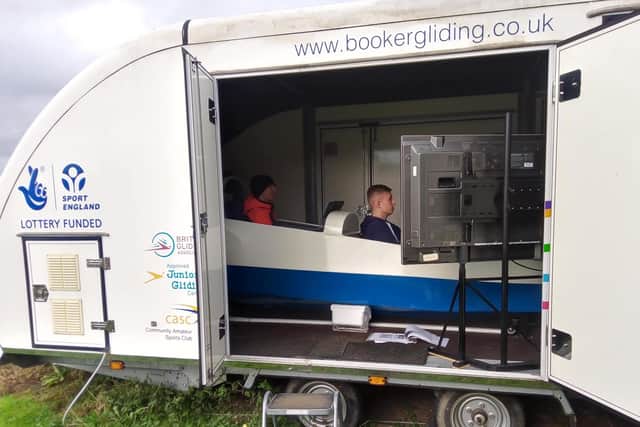 Booker Gliding Club's glider simulator