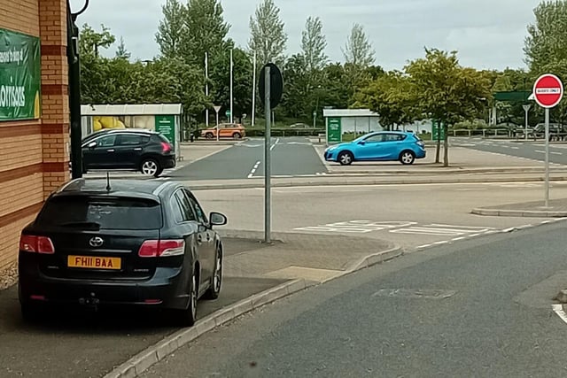 'I'll just park it there on the path'
