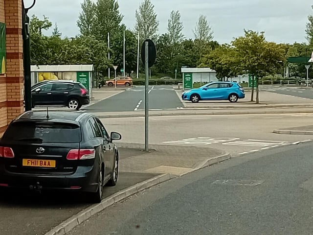'I'll just park it there on the path'