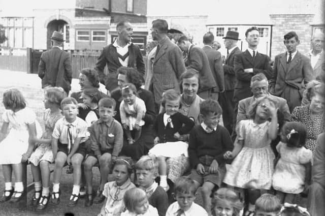 VE day street party in the Headlands in 1945