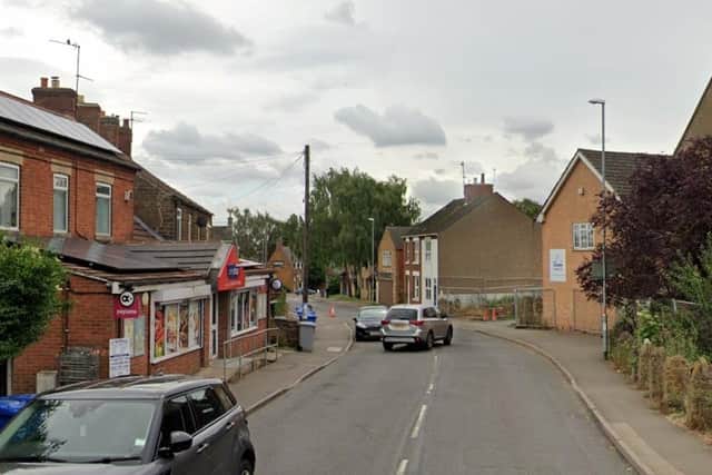 Mr Glynn died inside a property in Gold Street, Desborough. Samuel Field is standing trial for murder. Image: IMG / Google