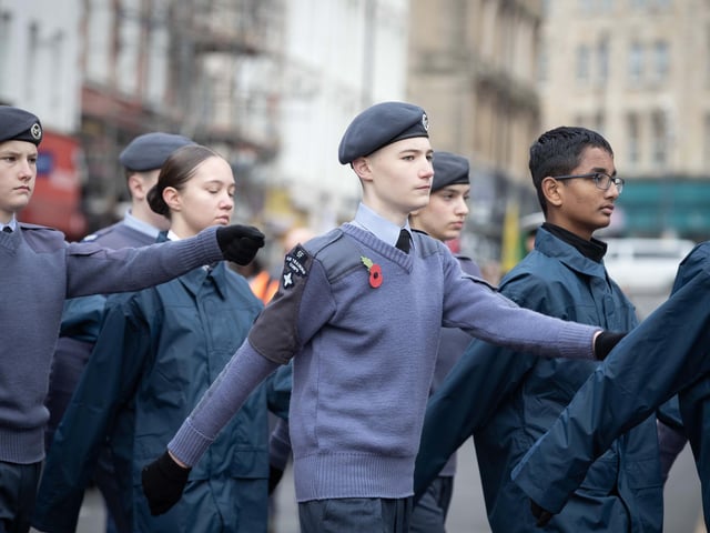 A parade and service took place in Northampton on Sunday November 9, as the town paid its respects to those who served, or continue to serve, the country.