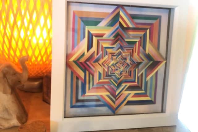 Rainbow Square Mandala