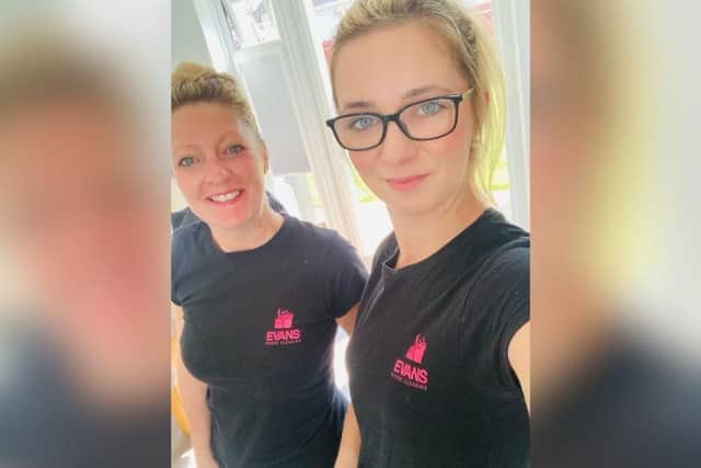 Trudy and Kerry Evans set up Evans House Cleaning seven months on from when they lost their husband and father Antony to suicide in November 2020.