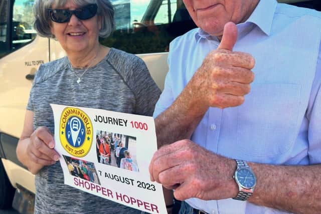 CommMiniBus celebrates it's 1000th journey with passengers.