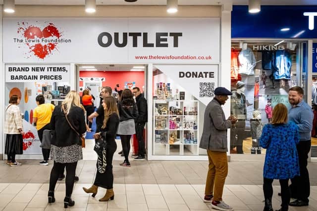 Guests of the celebrations enjoyed a tour of The Lewis Foundation Outlet