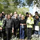 Volunteers have planted new flowers and shrubs in St Katherine's Gardens